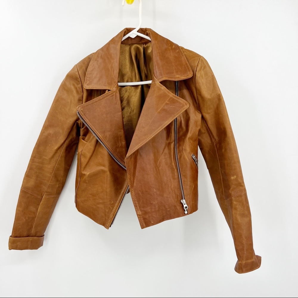REAL Leather Uru Recoleta Brown Jacket (40) XS